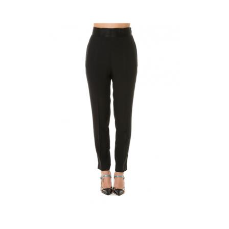 Simona Corsellini, Elegant trousers Zwart, Dames, Maat:S