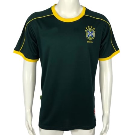 1998 Brasilialainen maalivahti custom pelipaita treeniasu lyhythihainen pelipaita T-paita