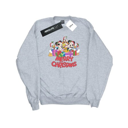 Disney Dam/Damer Mickey Mouse Och Vänner Jul Sweatshirt S Sports Grey