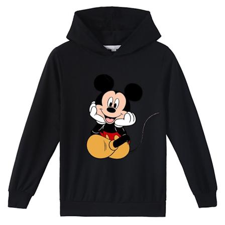 Lasten Mickey Cosplay Huppari Takki Kev t Halloween Ohut Takit musta black 130cm