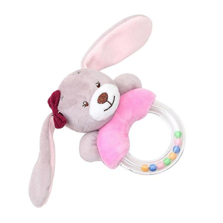 Sød baby-rasle kanin plys baby tegneserie baby legetøj uddannelse baby-rasle