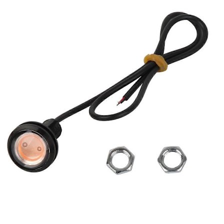 Eagle Eye Light LED 23mm Röd Vattentät 9W Eagle Eye Backlampa för Bilar Motorcykel
