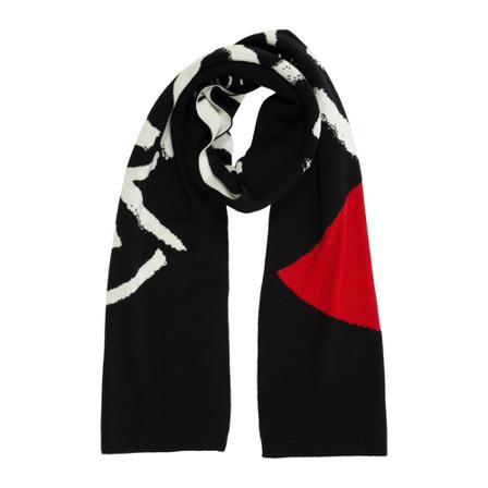 Boutique Moschino wool Halstørklæde Sort, Dame, Størrelse: ONE Size