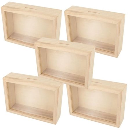 5 puurunkoista säästöpossua mukautettavaksi 12 x 17 cm