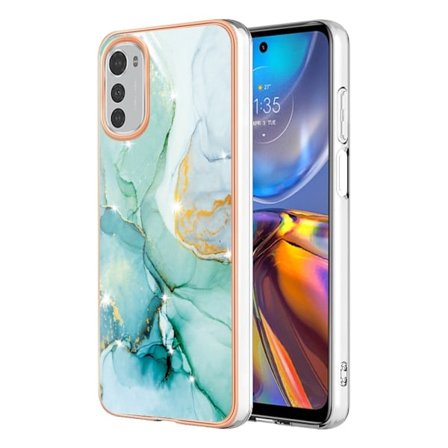 Marmormotiv Motorola Moto E32s / Motorola Moto E32 skal - Grön Marmor