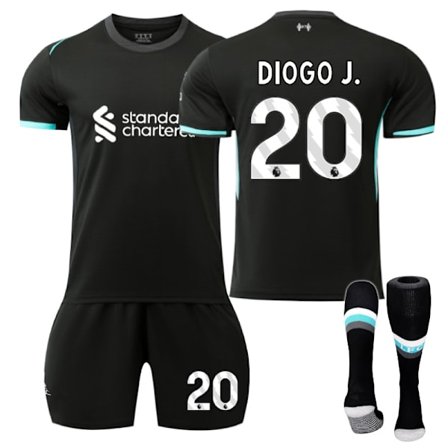 Diogo Jota Liverpool nr 20 tröja (inklusive strumpor) Vuxen och barn nr 25 bortatröja 1 XS