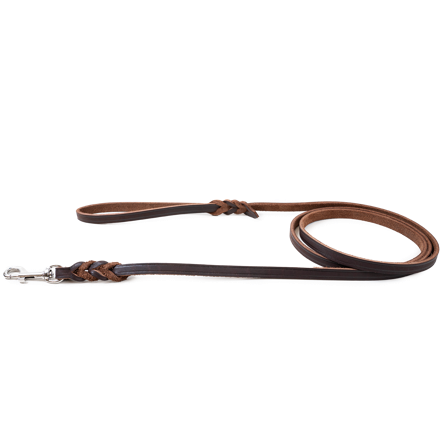 Selected by ZOO - Lærsnor Hera brun 12 mm x 180 cm - Hund - Halsbånd - ZOO.no