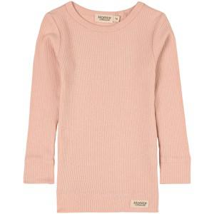 Kids - MarMar Copenhagen Ribbed T-shirt Rose 1-2 Years - Tops - 1-2 years - Pink - Mädchen