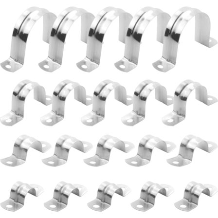 25mm rustfrit stål 304 slangeklemme type U rørklemme 20stk rør