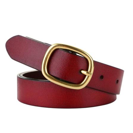 Dambälte Avtagbar Rem Läder Fast Kvinnlig Bälte Elegant