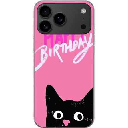 Kompatibelt Mobildeksel til Apple iPhone 17 Pro Max Gratulerer Katt