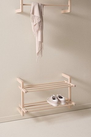 Jotex - Schuhregal 70 Cm Weiß lasiert - EDDISON - Kaufe Schuhregal bei Jotex