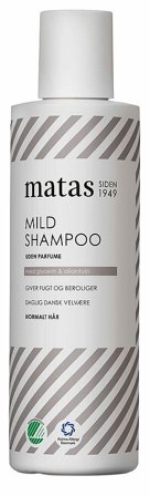 3 for 2 - Matas Striber Mild Shampoo til Normalt Hår Uden Parfume 250 ml, Hår, Shampoo, Hårshampoo