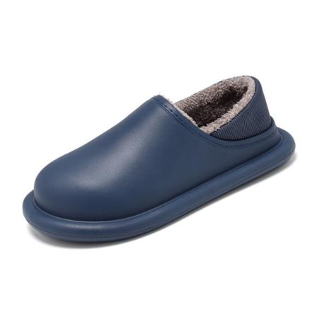 Herr Rund Tå Fuzzy Winter Home Shoe Vattentäta Varma Tofflor