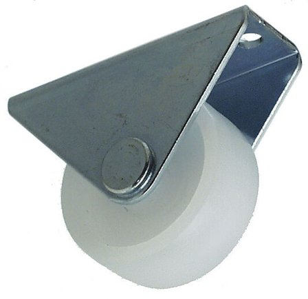 PN-BESLAG MØBELHJUL FAST HVIT Ø40MM