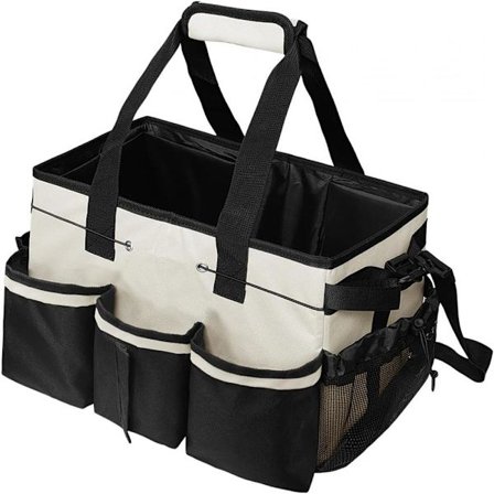 Rengøringsorganisator, opbevaringsboks med flere rum og håndtag, rengøringstaske