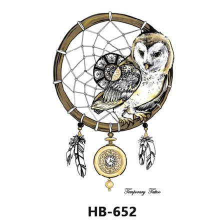 Drömfångare Tillfällig Tatueringsärm, Stora Arm Tatueringsdekaler 2