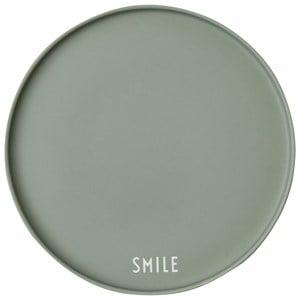 Design Letters Green Smile Favorite Plate One Size - Tableware - One size - Green - Mädchen