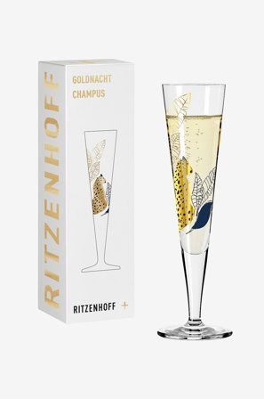 Ritzenhoff - Champagneglas Goldnacht NO:32 - Transparent - Vinglas - Från Homeroom