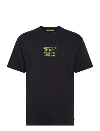 Scotch & Soda Relaxed-Fit Artwork T-Shirt - Black - S
