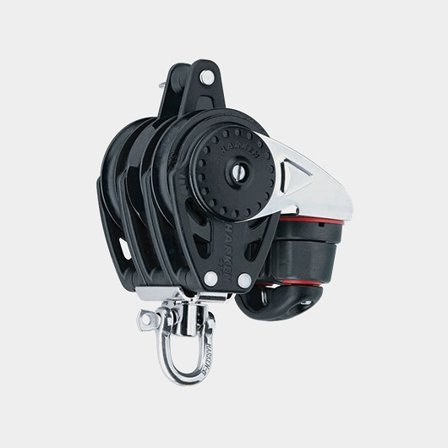 Harken 57mm Triple Ratchamatic Block - Swivel, Becket, Cam Cleat (2630)