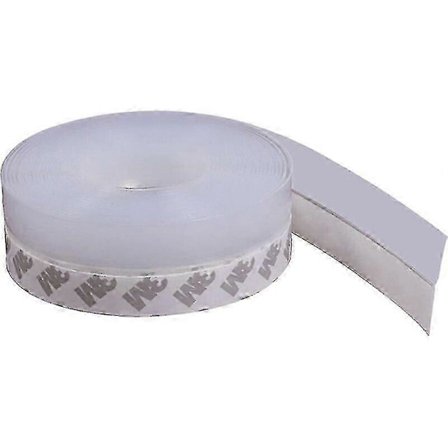 Silikon Tetningslist, 10m Transparent Selvklebende Tetningslist Dør Bunntetningslist Dørtetning Dør Bunntetning Vanntett Vindtett Støvtett