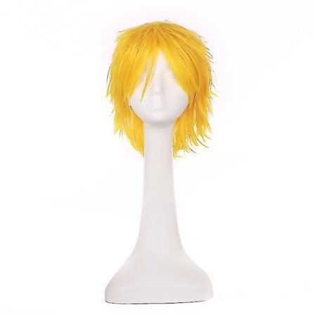 Anime Cosplay Peruker Kort Rak Peruk