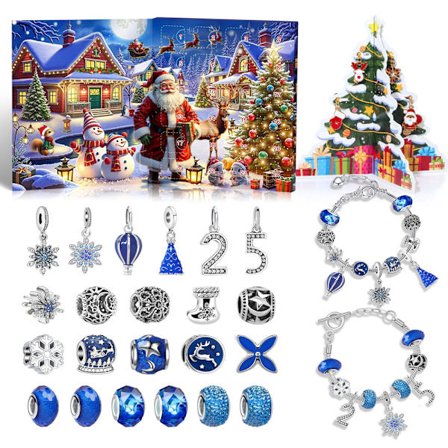 2025 Joulukalenteri Korut Tyttöjen Lahja DIY Joulukalenteri, Loistava Joululahja