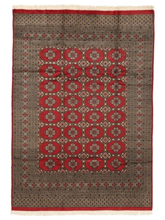 Pakistan Bokhara 2Ply Matta Orientalisk Brun/Svart (Ull, Pakistan)