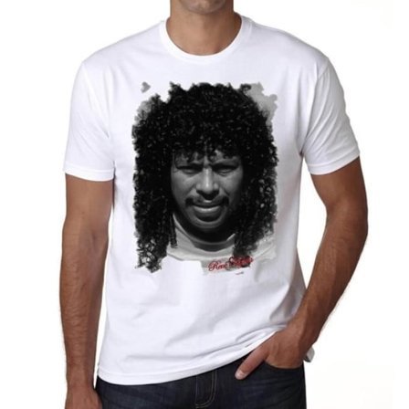 T-shirt Herr - ULTRABASIC - Rene Higuita - 100% Bomull - Kortärmad - Vintage