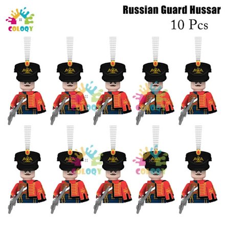 Napoleonkrigets militära soldater byggklossar mini actionfigurer franska brittiska fusilier gevär vapen leksaker för barn