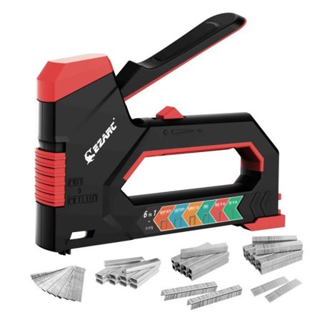 Hæfte pistol Svært 6 i 1 Manuel Brad Søm pistol med 6000 Tælle hæfteklammer