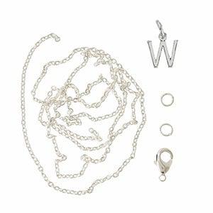 Me & My Box Silver W Pendant Set One Size - Stationery - One size - Silver