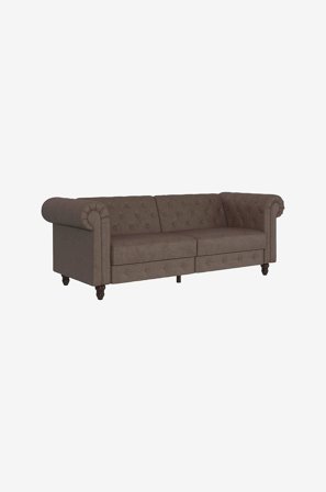 Dorel Home - Sofa 3 Seter Felix - Brun - 3-seters sofaer - Fra Homeroom