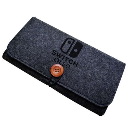 Bærbar reiseveske for Nintendo Switch Oled-modeller og Nintendo Switch, ultratynn filtveske med 5 spillkassettholdere