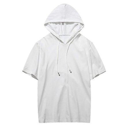 Kortermet genser med hette for menn