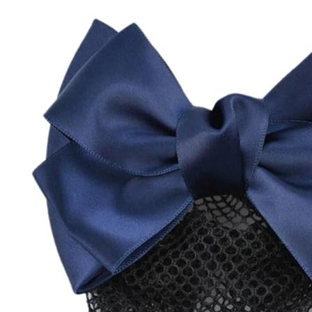 Sløyfe Hårnett Bun Deksel Elegant Dame Sprette Hårklemme Bolle Deksel for Servitør Sykepleier Blå Sløyfe Nett