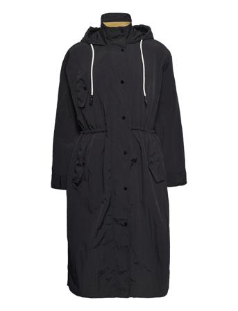 Carlton - Crispy Taffeta Outerwear Parka Coats Musta Day Birger Et Mikkelsen