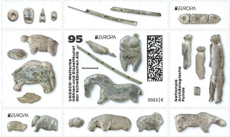 Tyskland - EUROPA 2025 Nationale arkæologiske opdagelser - Postfrisk miniark