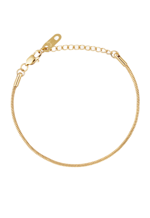 Mockberg Snake Chain Gold Medium Bracelet Smycken & klockor Dam Guld
