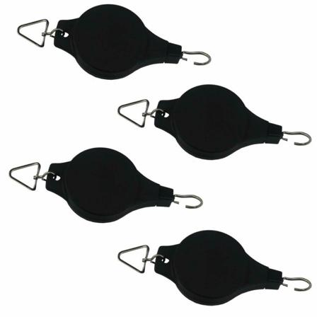 Pakke med 4 plantetrinser, innfellbare plantetrinser, plantehengere, hengende blomst