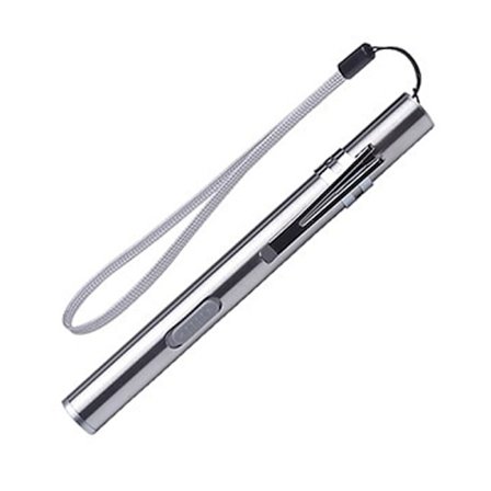 Mini USB-laddningsbara LED-ficklampor Vattentålig Rostfritt S