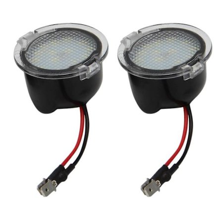 2 st Bil LED Under Spegel Lampa 1604303136 för Edge Mondeo Explorer Taurus Ranch