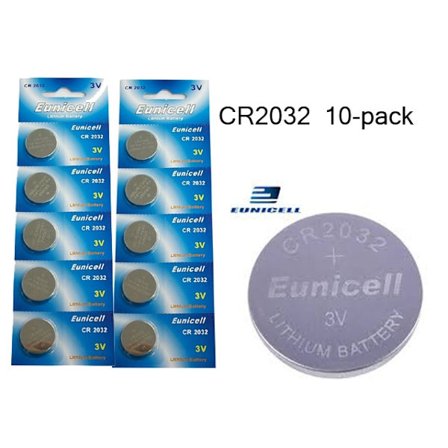 CR2032 10-pack Litium batterier 3V