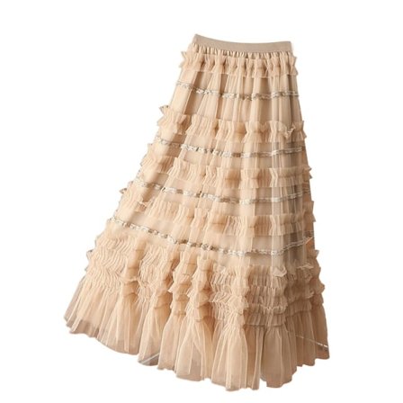 Tulle Nederdele til Kvinder Lang Længde Tutu Fe Nederdel med Lag