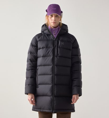 Haglöfs Rosson Down Parka Women True Black - Dam - XL