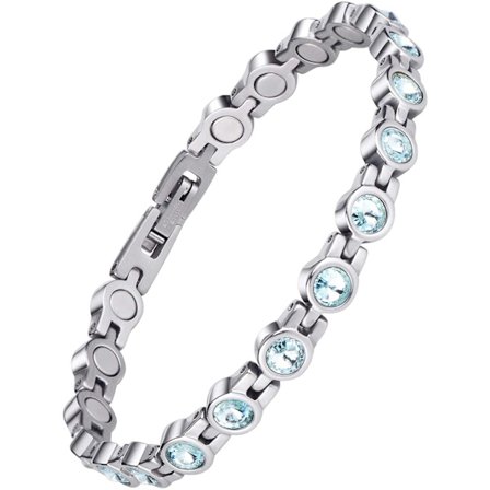 Länk Armband Dam Armband Magnetiskt Armband för Artrit Spänne Hälsa