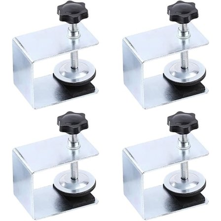 4 stk. Galvaniserede C-Klemmer, Justerbare C-Klemmer, C-Klemmebeslag