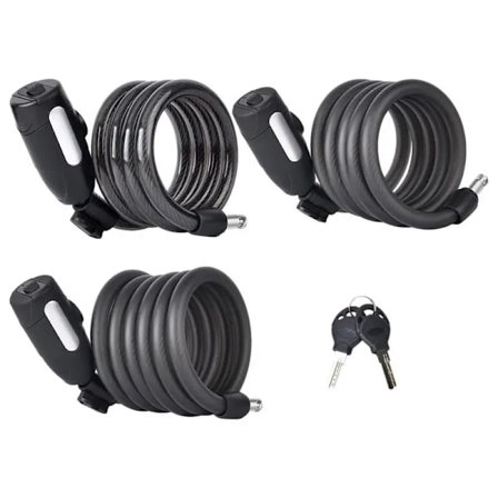 Bike Chain Lock Heavy Duty Anti-Theft Bicycle Chain Lock Heavy Duty Bike Chain Lock Bold Steel Cable For Moped Grill Bicycle