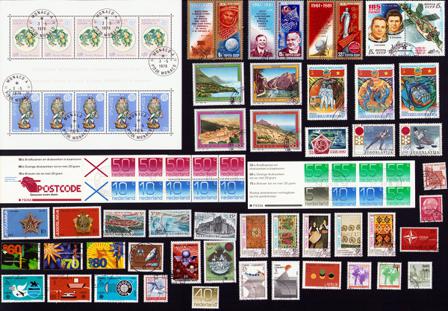 Europæiske lande - Frimærkepakke - Stemplet